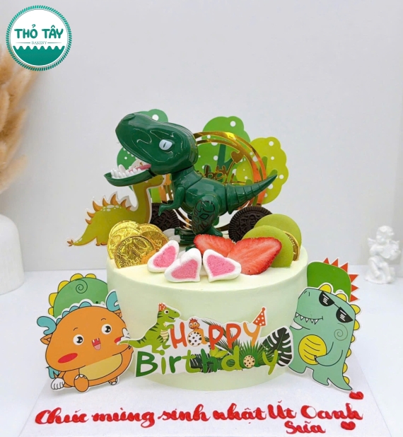 Bánh kem dành cho bé trai yêu thích khủng long 2026