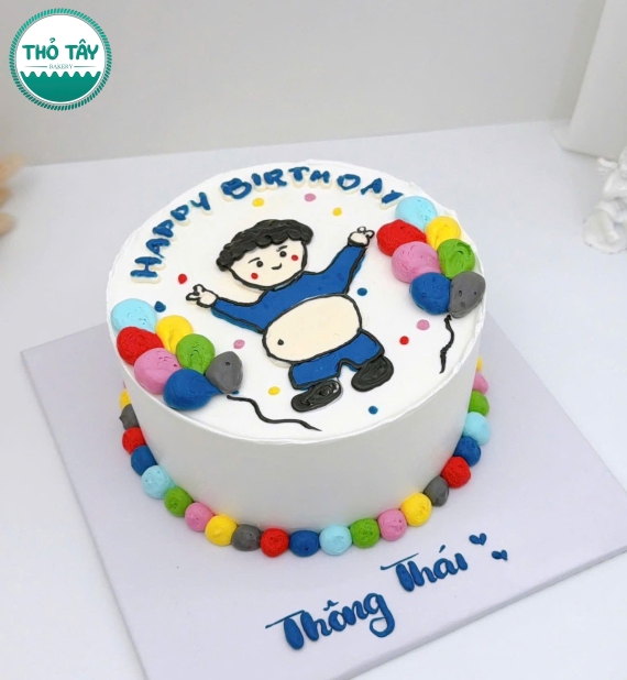 Bánh kem style Hàn Quốc vẻ hình chibi bụng bự