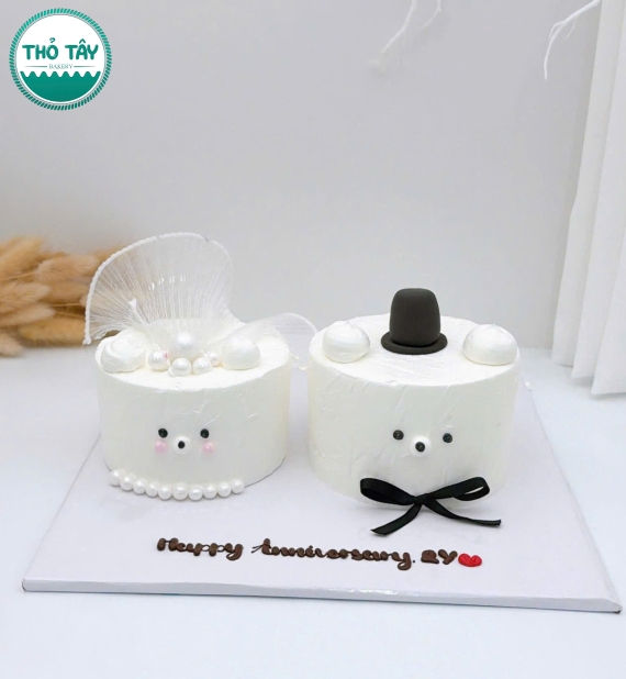 Bánh kem style Hàn Quốc tạo hình đáng yêu Tại Thỏ Tây