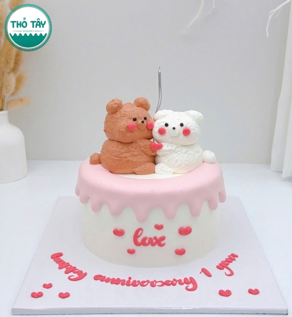 Bánh kem style hàn quốc dành cho cặp đôi hot 2026