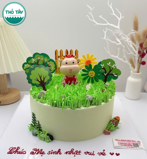 Bánh kem dành cho bé trai mừng con lên 4 tuổi mẫu làm theo yêu cầu