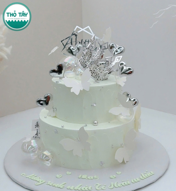 Bánh Kem dành cho nữ 2 tầng cao cấp