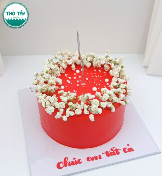 Bánh Kem tone đỏ tặng 8/3