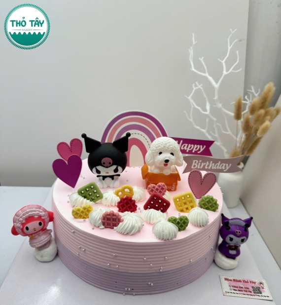 Bánh Kem dành cho bé gái kô rô mi làm theo yêu cầu 