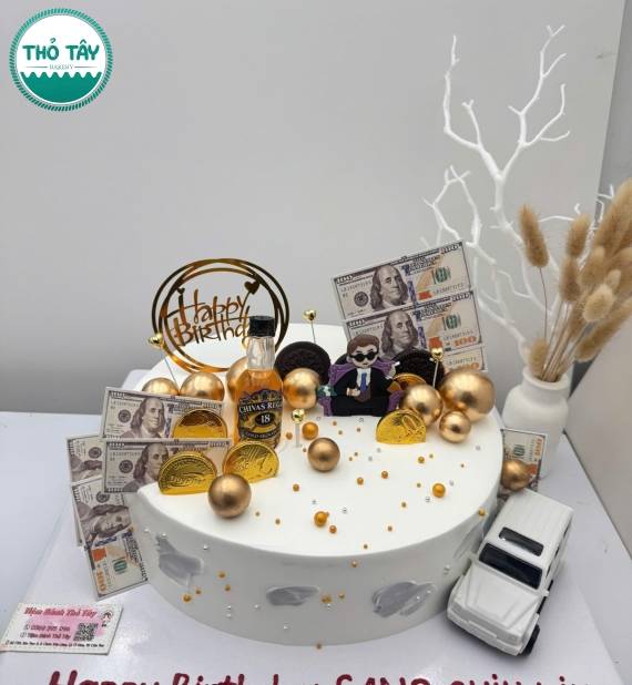 Bánh kem cho nam mẫu bánh trang trí theo yêu cầu