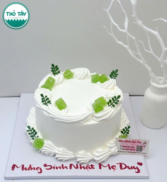 Bánh Kem trái cây tặng mẹ mẫu đơn giản