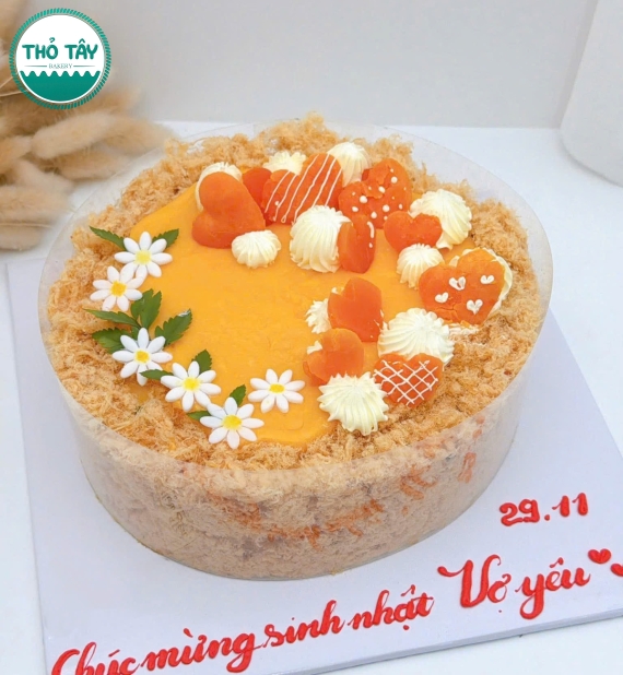 Bánh bông lan trứng muối tặng vợ yêu 8 tháng 3 hot 2026