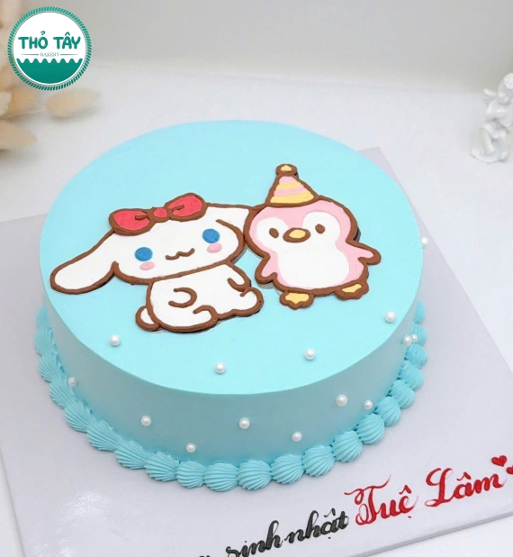 Bánh kem hàn quốc vẻ hình chibi dành cho cặp đôi