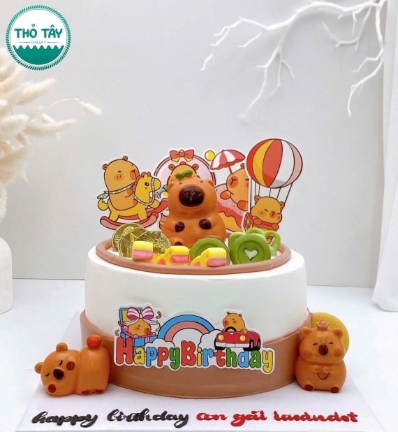 Bánh kem dành cho bé trai mẫu theo hoạt hình 