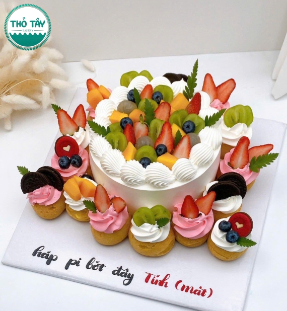 Bánh Sinh Nhật Singapore kết hợp bánh kem 