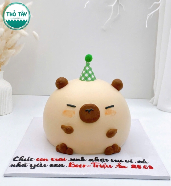 Bánh kem tạo hình capybara mẫu đẹp