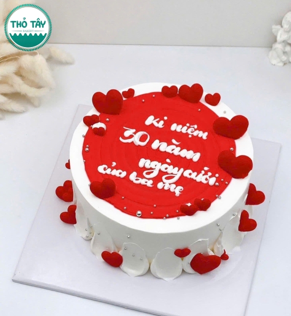 Mẫu bánh kem dành tặng cho nữ mừng ngày kỷ niệm