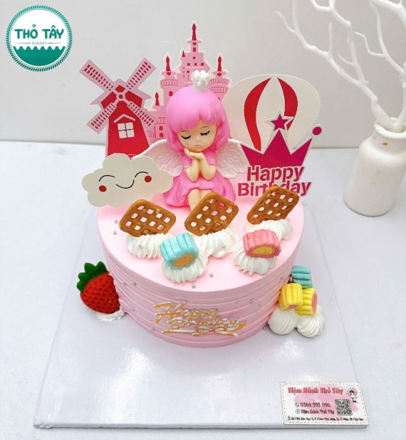 Bánh Kem công chúa mẫu đẹp cho bé 4 tuổi