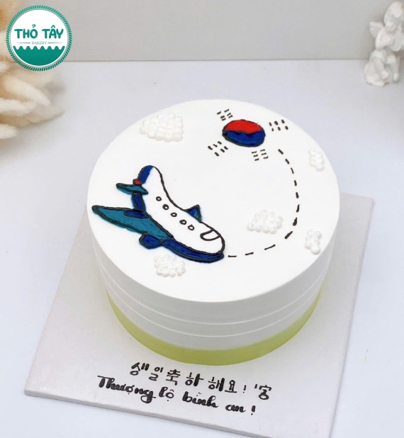 Bánh kem hàn quốc chúc bạn đi du học