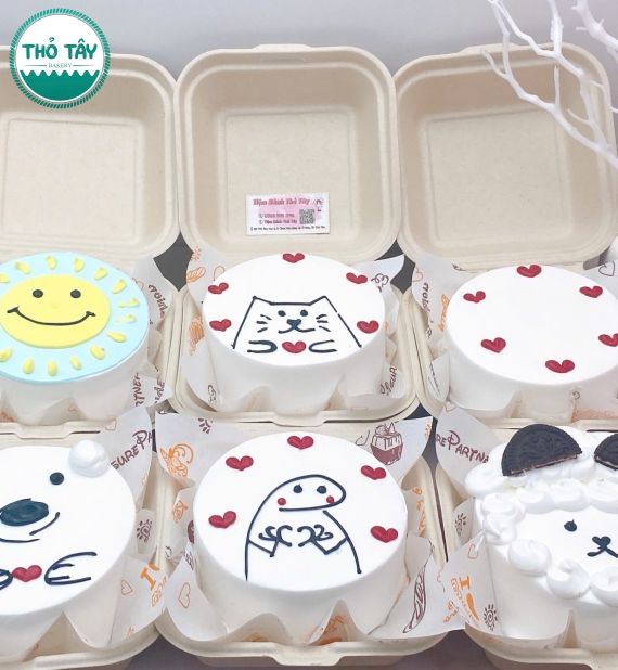 Bánh bento làm theo yêu cầu vẻ hình chibi