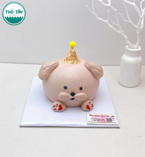 Bánh Kem dành cho bé gái tạo hình gấu nâu dễ thương 