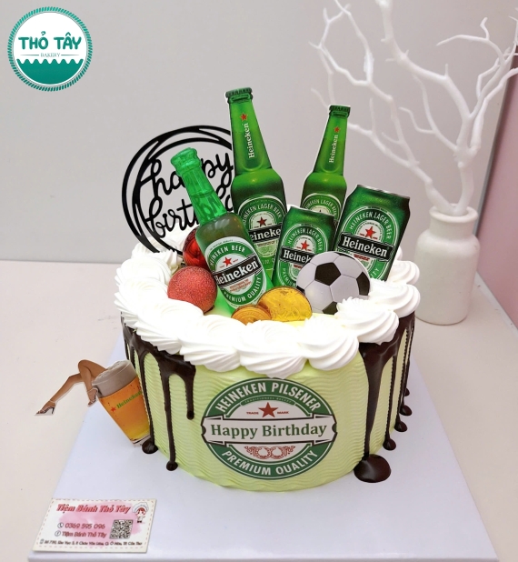 Bánh kem dành cho nam mix phụ kiện theo yêu cầu 