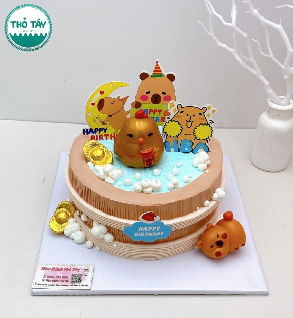 Bánh Kem dành cho bé gái yêu thích capybara