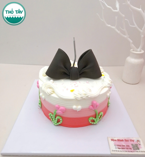 Bánh Kem Hàn Quốc tạo hình nơ xinh hot 