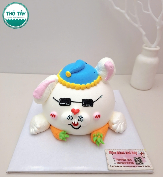 Bánh kem tạo hình chú chó con 
