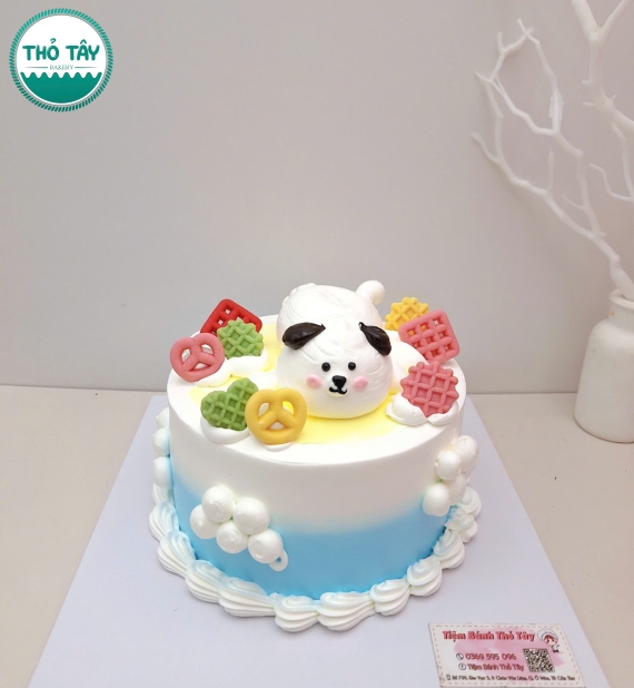 Bánh Kem Hàn Quốc kết hợp tone pastel đáng yêu 