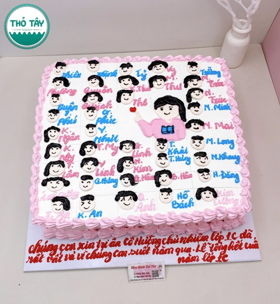 Bánh Kem hình vuông liên hoan tổng kết 
