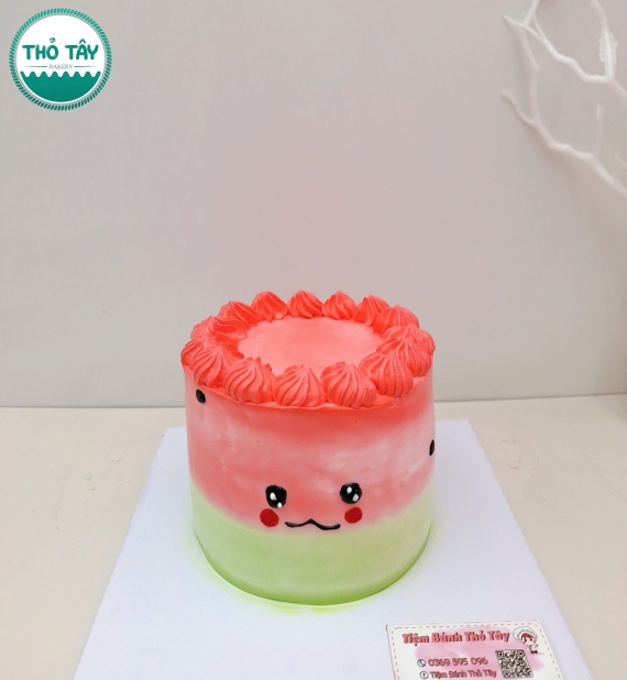 Bánh Kem Hàn Quốc dễ thương kết hợp nhiều màu 