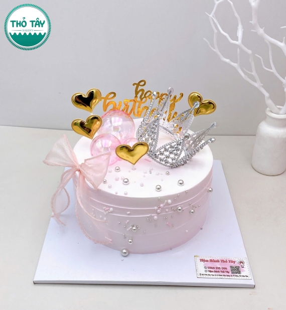 Bánh Kem tone hồng xinh tặng mẹ yêu 