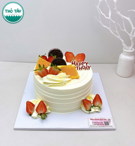 Bánh Kem Trái Cây phô mai sữa tươi mix nhiều loại trái cây 