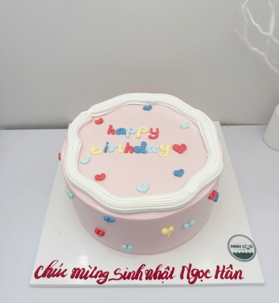 Bánh Kem Hàn Quốc tone hồng tặng bạn thân hot 
