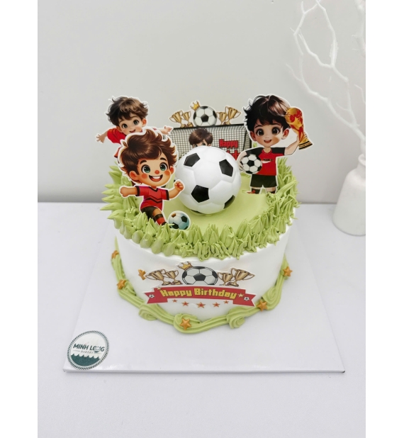 Bánh Kem dành cho bé trai yêu thích bóng đá lên 5 tuổi 