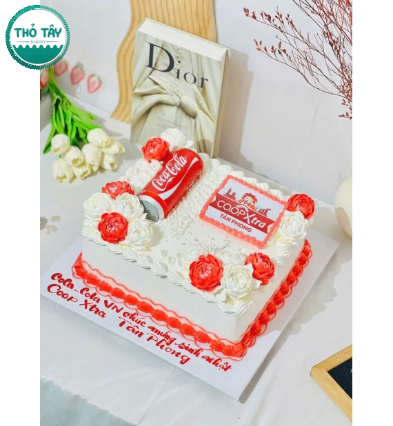 Bánh Kem Công Ty Khai Trương – In Logo, Viết Chúc Mừng Sang Trọng