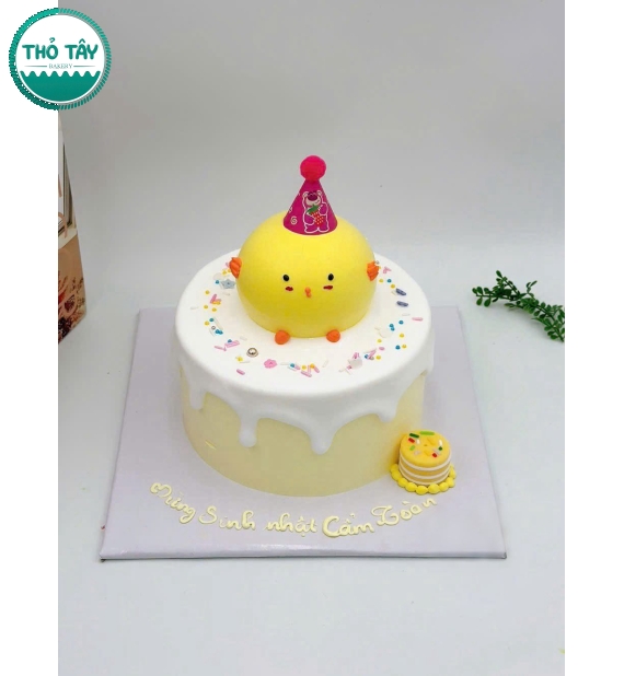 Bánh kem hàn quốc tone vàng