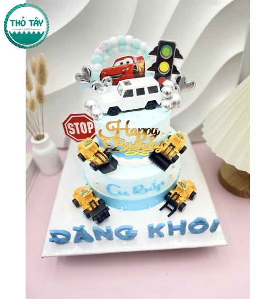 Bánh kem dành cho bé trai 2 tầng