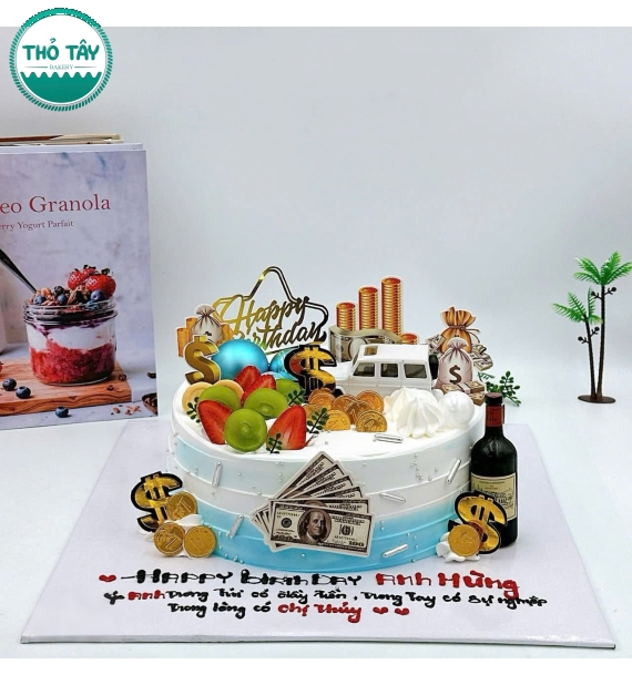 Bánh kem dành cho nam tặng anh trai,kèm phụ kiện theo yêu cầu