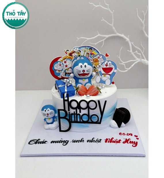 Bánh sinh nhật Đô rê mon cho bé trai ở cần thơ
