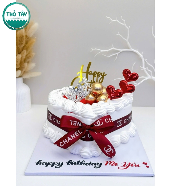 Bánh Kem Trái Tim dành cho nữ tọne đỏ