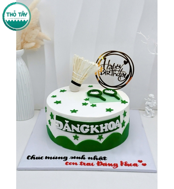 Bánh kem dành cho nam hội mê cầu lông