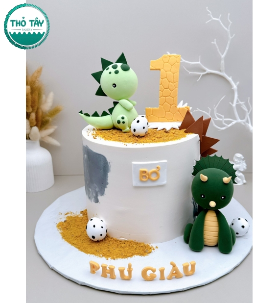 Bánh Kem mừng bé trai một tuổi -cửa hàng bánh kem cần thơ