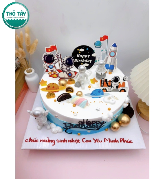 Bánh sinh nhật phi hành gia-mẫu bánh kem hot