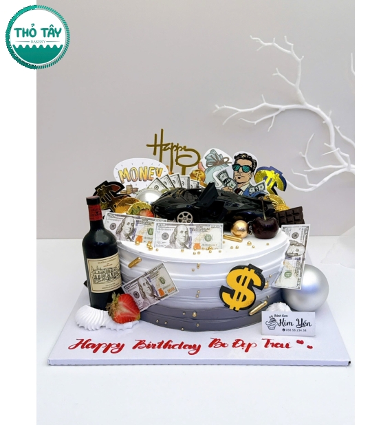 Bánh kem dành nam mẫu bánh hot viết lời chúc theo yêu cầu