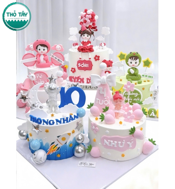 Mẫu bánh thôi nôi đẹp hot 2026 -Bánh Kem Thỏ TâY Ô Môn