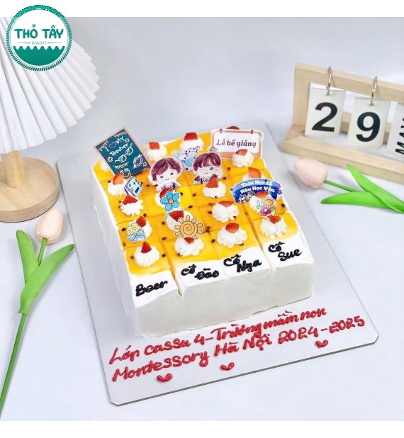 Bánh Kem dành tặng 20/11 tặng cô giáo -bánh kem thỏ tầy cần thơ