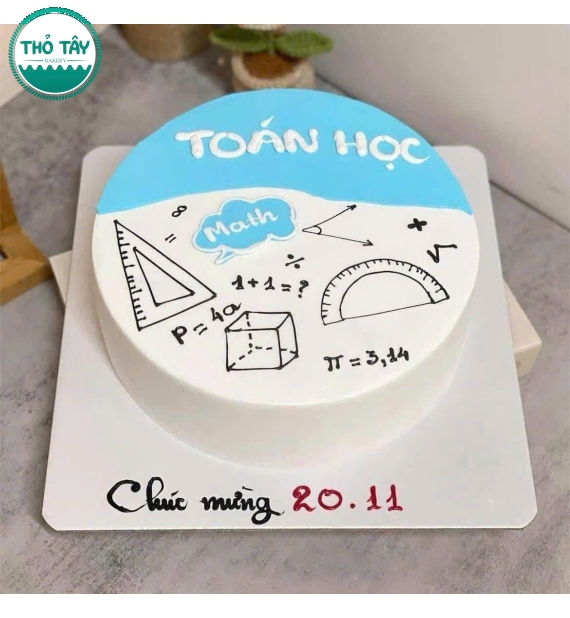 Bánh Kem dành tặng 20/11 tặng thầy dạy toán