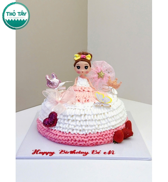 Bánh kem tạo hình công chúa dành cho bé gái