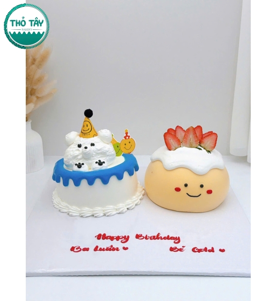 Bánh kem style Hàn dành cặp đôi yêu nhau