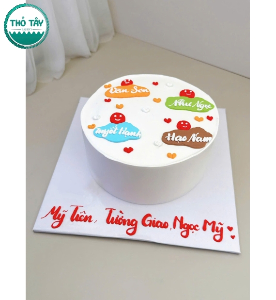 Bánh kem style hàn quốc vẻ nhóm bạn thân