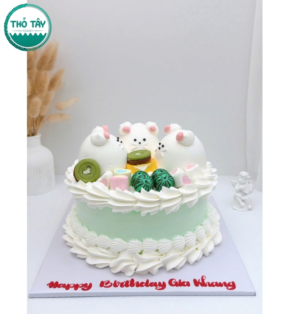 Bánh kem style hàn quốc dành 3 đứa bạn thân