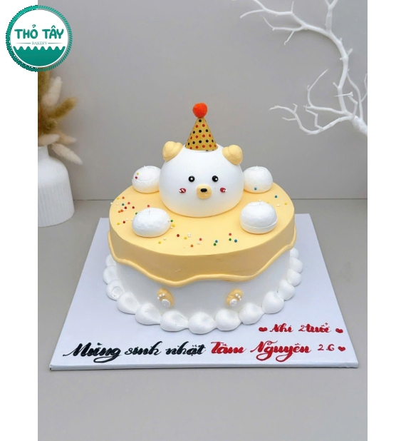 Bánh kem hàn quốc chú gấu dễ thương