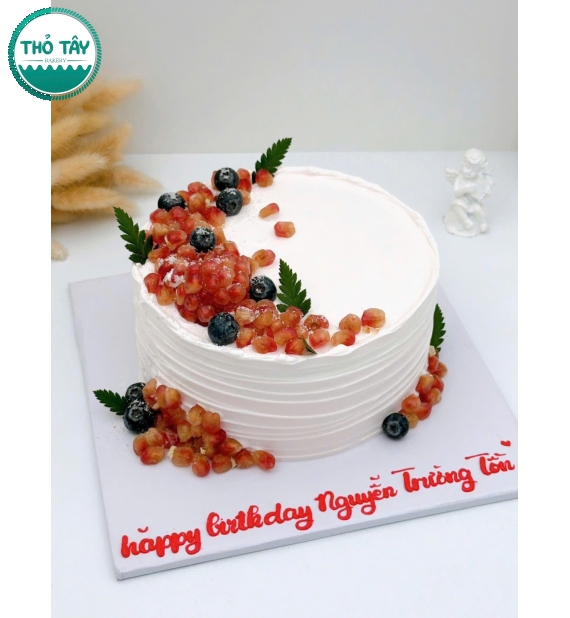 Bánh Kem trái cây mix lựu đỏ tươi ngon